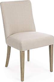 Esszimmerstuhl Beatriz aus Eiche und Leinen,