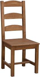 Esszimmerstuhl braun gewachst Massivholz