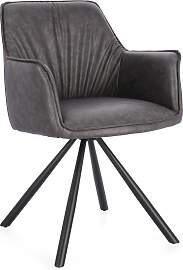 Esszimmerstuhl Breval aus Kunstleder, modern und