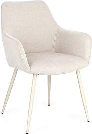 Esszimmerstuhl Cora 2er-Set, Stoff und Metall,