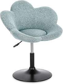 Esszimmerstuhl Fleur 2er-Set, Stoff und Metall,