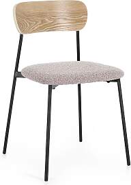 Esszimmerstuhl Genevieve aus Boucle-Stoff, modern