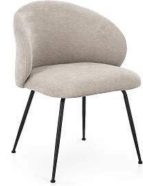 Esszimmerstuhl Gesien aus Chenille-Stoff, modern