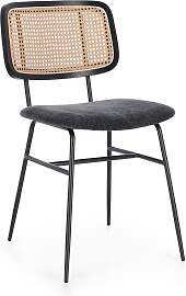 Esszimmerstuhl Glenna aus Stoff, skandinavischer