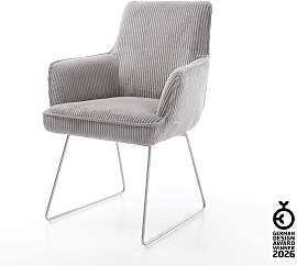 Esszimmerstuhl Heira-Flex mit Armlehnen Cord