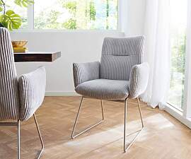 Esszimmerstuhl Jova-Flex mit Armlehnen Cord