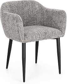 Esszimmerstuhl Kati Stoff, modern mit Armlehne,