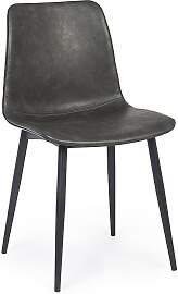 Esszimmerstuhl Kyra, Kunstleder und Metall,