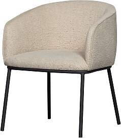 Esszimmerstuhl Leon Boucle-Stoff, modern