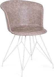 Esszimmerstuhl Loft, Kunstleder-Metall, modern,