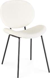 Esszimmerstuhl Maddie aus Boucle-Stoff, modern