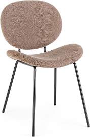 Esszimmerstuhl Maddie aus Boucle-Stoff, modern