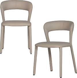 Esszimmerstuhl Noble 2er-Set, Kunstleder modern