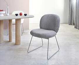Esszimmerstuhl Nube-Flex Cord Silbergrau