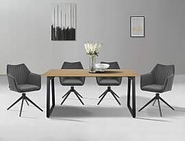 Esszimmerstuhl OTTO HOME "Tampa", grau