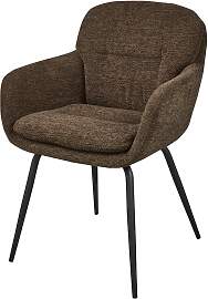 Esszimmerstuhl Runa aus Chenille-Stoff, modern