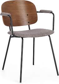 Esszimmerstuhl Sienna aus Stoff, skandinavischer