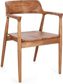 Esszimmerstuhl Suzy aus Teakholz, modernes