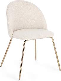 Esszimmerstuhl Tanya 4er-Set aus Boucle, modern