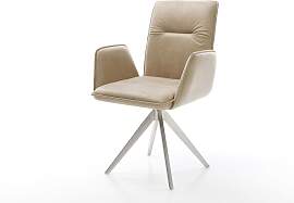 Esszimmerstuhl Vinja-Flex Mikrofaser Beige Vintage 