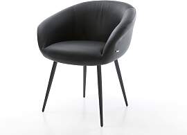 Esszimmerstuhl Vinka-Flex mit Armlehnen Echt-Leder 