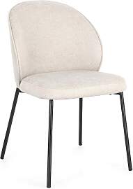 Esszimmerstuhl Wendy aus Stoff und Metall, modern