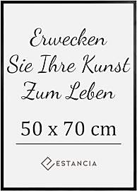 Estancia Schwarzer Bilderrahmen aus Kiefernholz