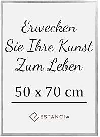 Estancia Silberner Bilderrahmen aus Kiefernholz