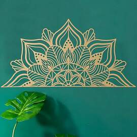 ESTART Große Metall-Mandala-Wanddekoration,