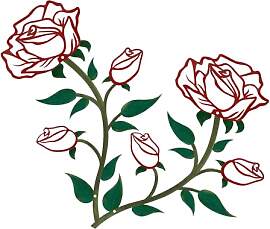 ESTART Große Rosen-Wanddekoration, 38,1 cm hoch,