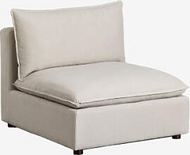 Estefan Sessel Aus Stoff Und Holz Beige Tapioca -