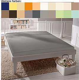 Estella Spannbettlaken 100 x 200 cm platin 915