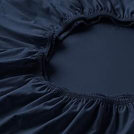 ESTELLA Spannbetttuch Zwirnjersey | Saphir