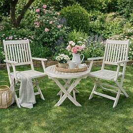 ESTEXO Bistro Set Gartentisch Beistelltisch
