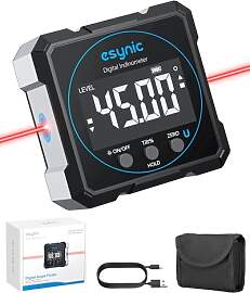 eSynic Digitaler Winkelmesser Neigungsmesser Laser 