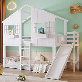 Etagenbett Kinderbett 90x200, Hochbett Hausbett