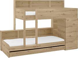 Etagenbett RELITA "Sina", braun (eiche