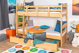 Etagenbett / Stockbett 90 x 200 cm für Kinder
