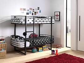 Etagenbett VIPACK "Oscar, Metallbett mit 2