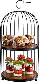 Etagere APS "Birdcage", braun (schwarz,
