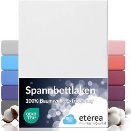 etérea Extra Jersey Spannbettlaken 140x200 –