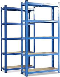 etm Schwerlastregal 2-er Pack 180 x 90 x 40 cm