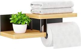 Euablfo Toilettenpapierhalter mit Ablage,