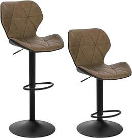 EUGAD 2X Barhocker Barstuhl Bistrohocker