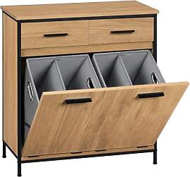 EUGAD Badezimmerschrank mit 2 faltbaren