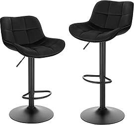 EUGAD Barhocker 2er Set, höhenverstellbar 360°