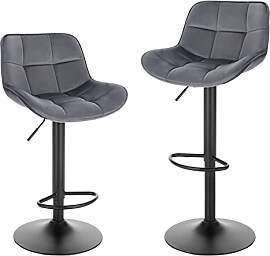 EUGAD Barhocker 2er Set, höhenverstellbar 360°