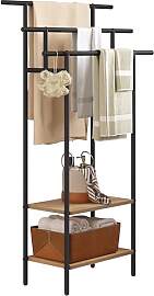 EUGAD Handtuchständer, Handtuchhalter schwarz