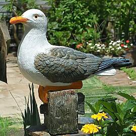 Euiroet, echte Möwen-Statue für draußen,