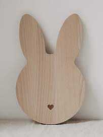 Eulenschnitt - Frühstücksbrett "Hase"